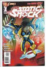 Static Shock 1 2nd print red variant DC New 52 2011