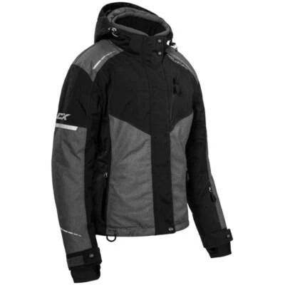 Chaqueta de moto de nieve Castle X Polar para mujer - gris jaspeado/negro Foto 1 de 2