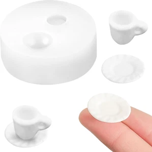 Mini Cup Coaster Shape Resin Silicone Molds 3D Simulation Cups Epoxy Casting Mol - Picture 1 of 7
