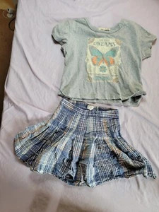 GIRLS - SKIRT AND SHIRT COMBO - SIZE 14 AND XS (11) - Picture 1 of 5