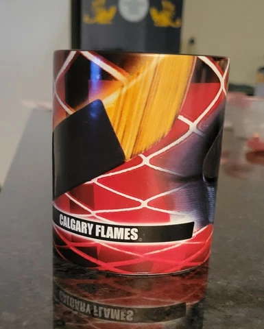 NHL Calgary Flames Hockey Rules Official Licensed Product Red Mug Cover