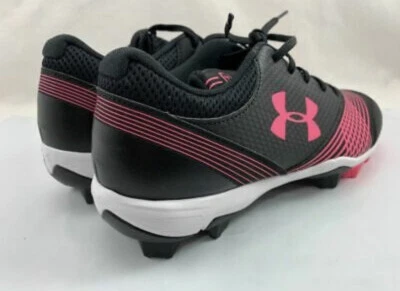 Under Armour Glyde RM Women's Size Softball Cleats Pink Black 1297334 064 - Image 1 of 4
