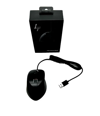 HP Fingerprint Maus | -USB Fingerabdruck Mouse | 3 Tasten | HP 285 G6, 295 G - Bild 1 von 3