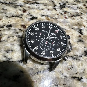 Reloj Michael Kors MK8333 para hombre calibre cuarzo esfera negra esfera solamente - Imagen 1 de 4