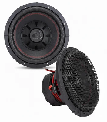 (2) SUBWOOFERS MASSIVE AUDIO GTR124 SERIE GTR DUAL 4-OHM con parrillas (1 par) Foto 1 de 4