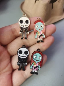 Set Cartoon Halloween Geist Charm Schmuckherstellung Halskette Ohrring Anhänger  - Bild 1 von 2