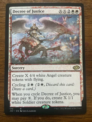 Decree of Justice MTG Misprint Double Print Jumpstart - Image 1 of 2