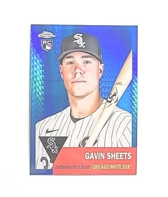 2022 Topps Chrome Platinum Blue Prism #246 Gavin Sheets RC (PADRES) ! - Image 1 of 3