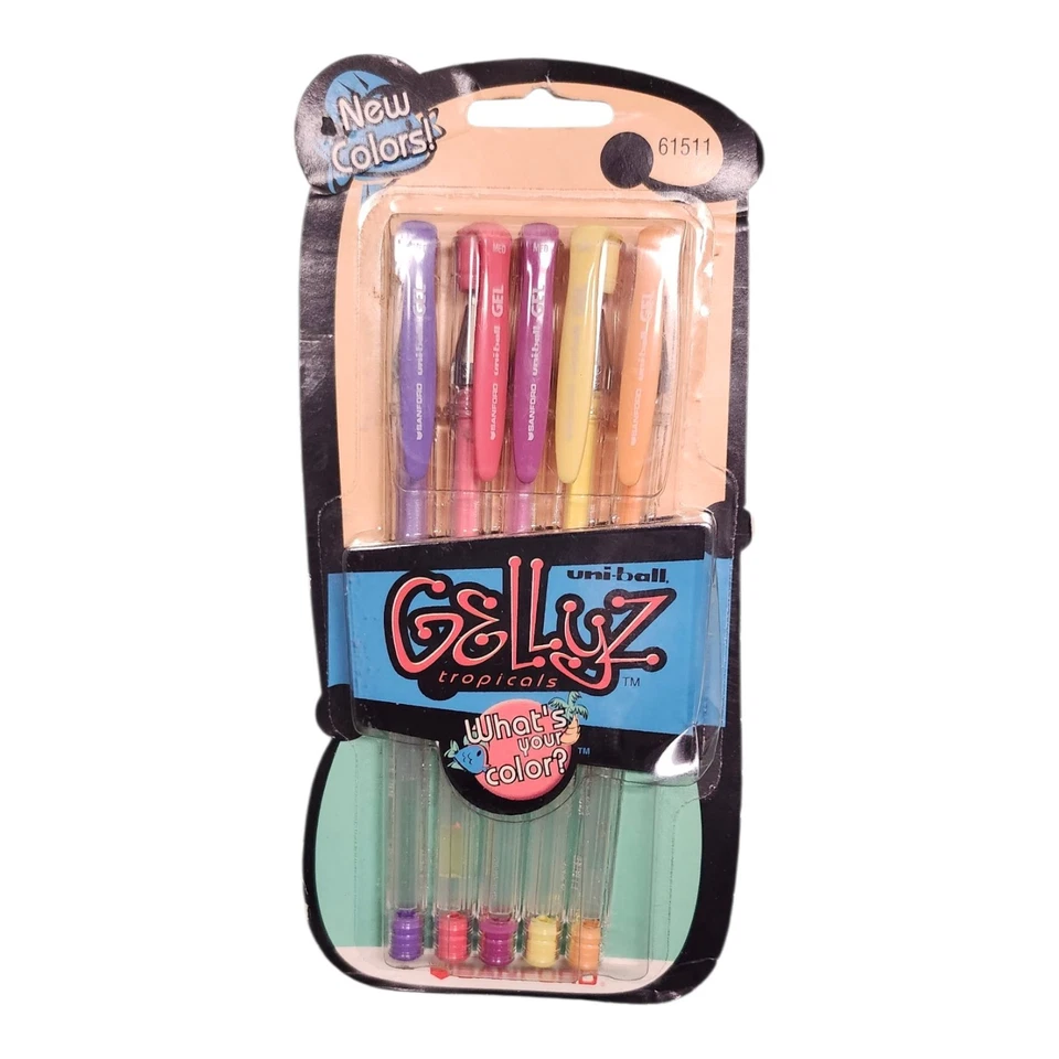 Vintage NOS GELLYZ Tropical Uni-ball Gel Pen Roller  - Image 1 of 1