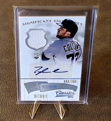 2014 Panini Classics Baseball Tyler Collins 71 Auto Relic #d 083/299 RC - Image 1 of 3