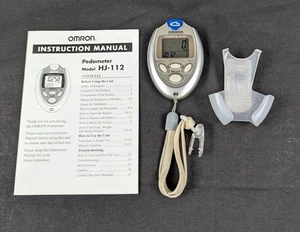 Omron HJ-112 Premium Podómetro de Bolsillo Tecnología de Doble Sensor Batería Nueva De Colección - Imagen 1 de 12