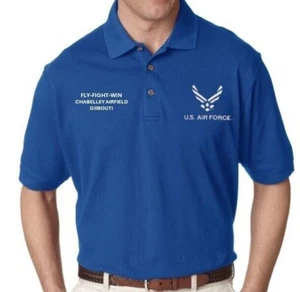 CHABELLEY AIRFIELD* DJIBOUTI*POLO Y SUDADERA BORDADOS. LICENCIA OFICIAL - Imagen 1 de 5