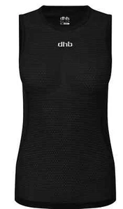 Dhb Women's Lightweight Mesh Sleeveless Baselayer - Black - Picture 1 of 15