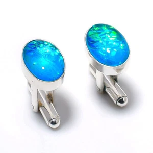 Australischer Triplett Opal Edelstein 925 Silber Handarbeit Schmuck Manschett... - Bild 1 von 3