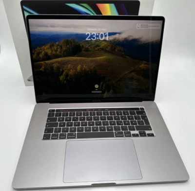 Apple MacBook Pro 16 Zoll Retina i7 2,6GHz 16GB RAM 512GB Pro 5300 Silber - Bild 1 von 4