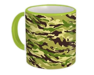 Gift Mug : Light Green Camo Camouflage Military Pattern Decal Wrap Around - Picture 1 of 5