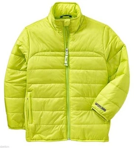 NWT Gap Kids Primaloft Warmest Winter Jacket Lime Punch Large 10 - Picture 1 of 5