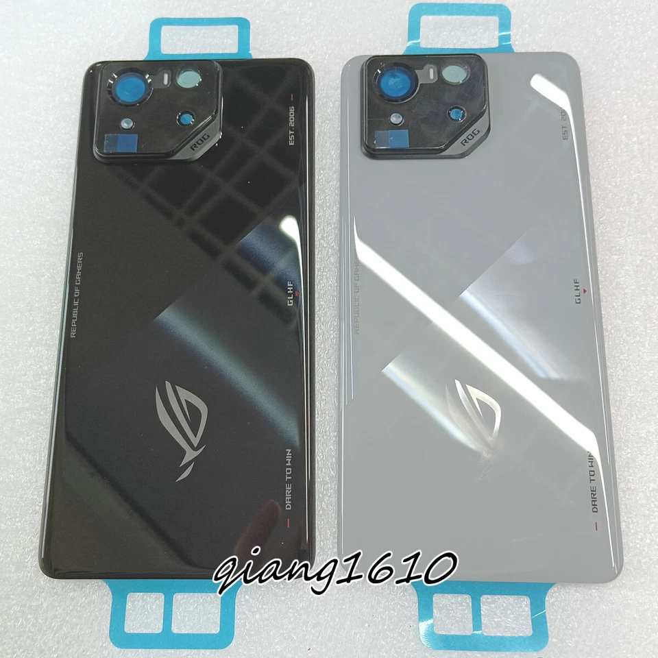 Cubierta trasera de batería genuina carcasa de vidrio puerta para teléfono ASUS ROG 8 Foto 1 de 1