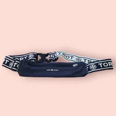 Paquete de cinturón para correr Tory Burch Sports Banner (azul marino) ~~ Nuevo con etiquetas Foto 1 de 2
