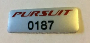 Genuine Ford BA BF Build Number Badge FPV Pursuit 0187 - Picture 1 of 1