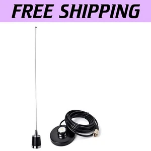 VHF/UHF 20-inch Mobile Antenna - Strong Magnetic Base and UHF Connector - Picture 1 of 11