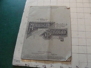 vintage original booklet: 1883 THE ADVANCED SCHOLAR 40pgs, 1 page missing  - Picture 1 of 7