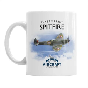 Spitfire Supermarine Flying Legend, Mug, WWII Aircraft Gift For Men and Women - Picture 1 of 7