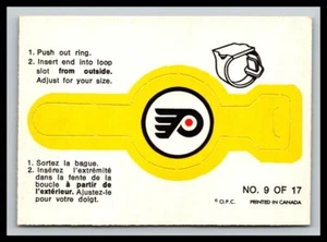 1973-74  OPC O PEE CHEE  RINGS  PHILADELPHIA FLYERS    23210 - Afbeelding 1 van 2