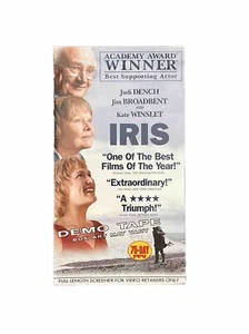 IRIS VHS Movie NEW Sealed Film DEMO COPY Promo Vintage Tape Kate Winslet Dench - Picture 1 of 2
