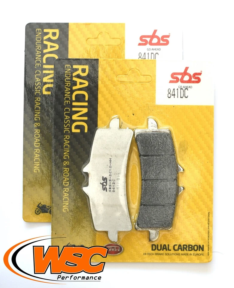 SBS 841DC Dual Carbon Brake Pads *2 Pairs* Aprilia Ducati KTM Honda Suzuki - Image 1 of 1