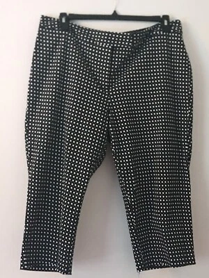 Pantalones capri blancos y negros Unlsted de Kenneth Cole talla 18 Foto 1 de 4