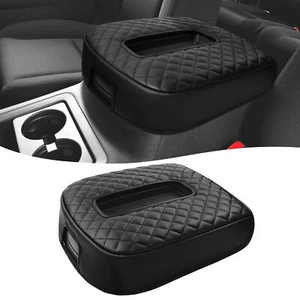 Ajuste Chevy Silverado 2007-2014 Consola central Tapa Reposabrazos Cubierta Cojín Almohadilla Negro - Imagen 1 de 6