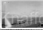 altes Foto Dampfer vor Helgoland, 1930er, 9x6cm