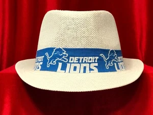 NFL Detroit Lions Unisex Sommer Fedora Panama Strohhut mit Band - Bild 1 von 24