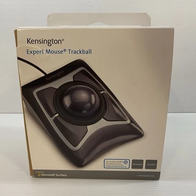 Kensington Expert Mouse Wired Trackball Black/Silver 64325 - Image 1 of 4