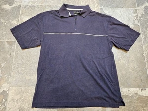 Polo de golf Ping azul manga corta para hombre mediano - cuello con cremallera - Imagen 1 de 8