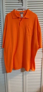 Jerzees Mens 2-Button 50/50 Short Sleeve Polo Spotshield 4XL Shirt Free Shipping - Picture 1 of 2