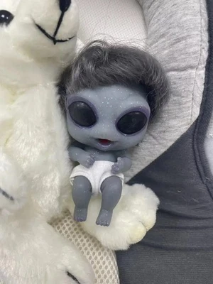 5inch Soft Silicone Reborn Doll Realistic Alien Baby Dolls Simulation Mini Doll - Image 1 of 4