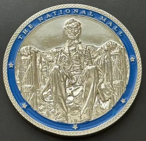 National Mall Abraham Lincoln Yes Fit 1 Mile Challenge Token Coin Medal - Picture 1 of 2
