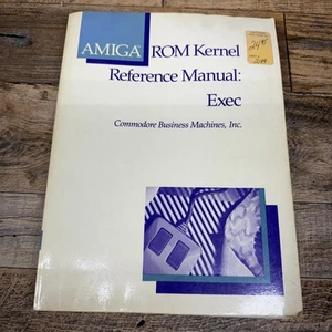 Vintage 1986 Amiga ROM Kernel Reference Manual Exec Commodore Computer Softcover - Picture 1 of 6