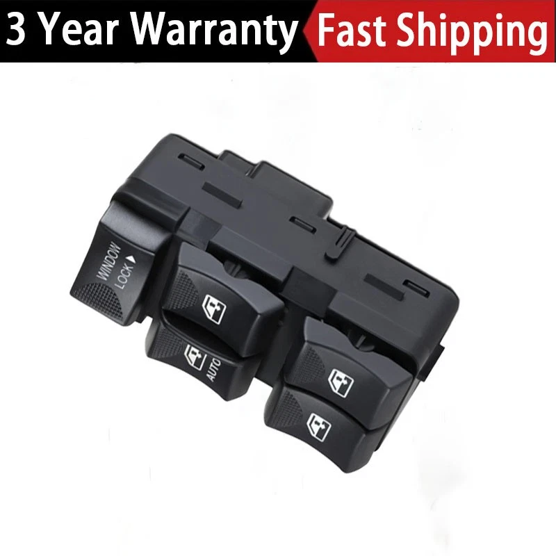 Interruptor de ventana eléctrica del lado del conductor para Chevrolet Impala 2002 2003 2004 2005 3,8 L V6 Foto 1 de 4