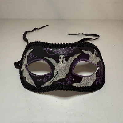 NWT Spiritus Eye Mask Masquerade ball Mask Mardi Gras Venetian Ghost halloween - Image 1 of 4