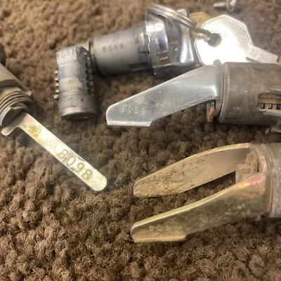 1955,56,57 Chevy Complete Original Lock Set Matching Numbers  - Image 1 of 4