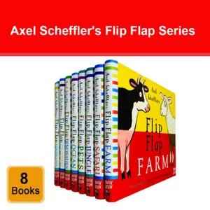 Axel Scheffler's Complete Flip Flap Series 8 Books Collection Set Farm, Safari - Picture 1 of 3