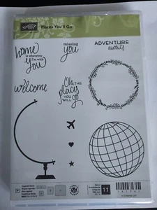 Stampin' Up! PLACES YOU'LL GO (11) Briefmarken Set - gebraucht/nicht mehr produziert - Bild 1 von 3