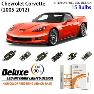 Kit de luz interior LED para Chevy Corvette C6 + actualización de bombillas de matrícula - Imagen 1 de 9