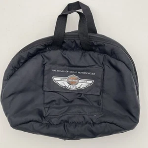 Harley Davidson 100th Anniversary MOTORCYCLES Sherpa Lined Black Helmet Bag - Bild 1 von 10