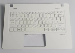 New and original Acer Aspire V3-372 US/hebrew keyboard with upper cover white - Picture 1 of 2