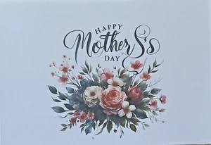 Mother's Day Card – Burst of Flowers Simple lovely Greeting for Mom Made In USA - Picture 1 of 3