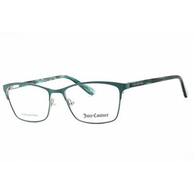 Juicy Couture Women's Eyeglasses Teal Metal Rectangular Frame JU 232 0ZI9 00 - Image 1 of 2